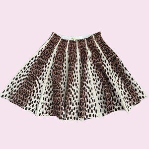 Gianni Bini Leopard Pleated Skirt (Size XL)